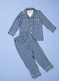 Pijama Americano Infantil Longo - Listrado Cósmico