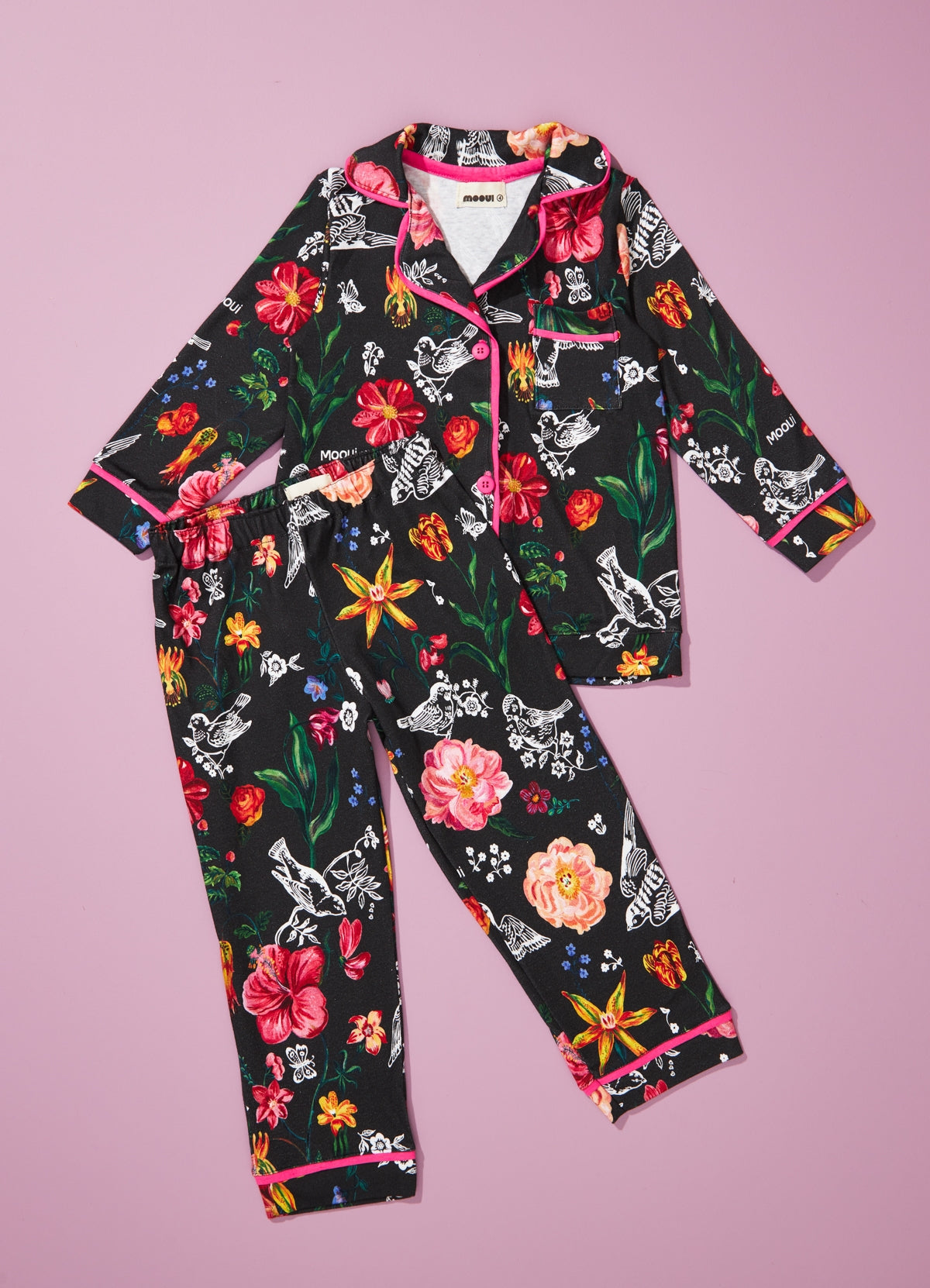 Pijama Americano Infantil Longo - Floral Noite Nathalie Lété