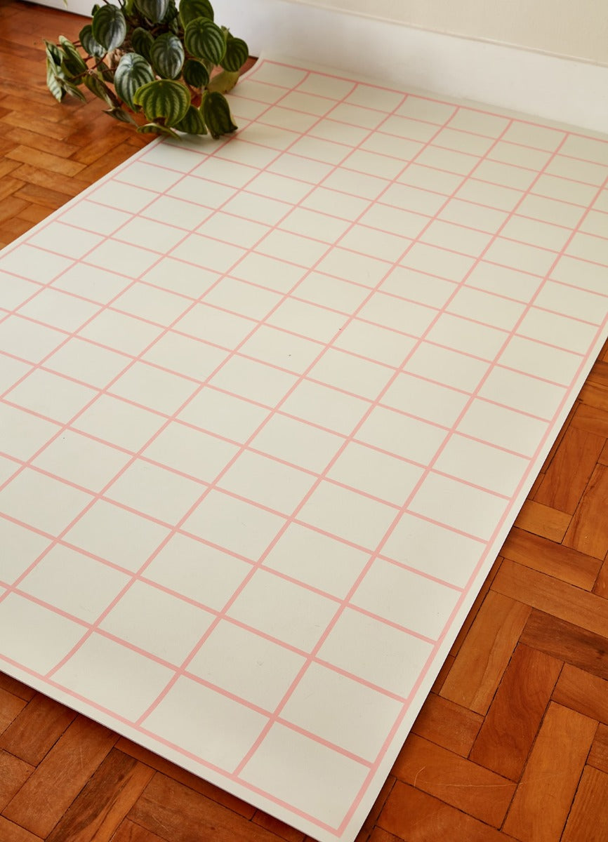 Tapete Playmat - Grid Rosa