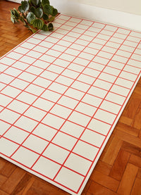 Tapete Playmat - Grid vermelho