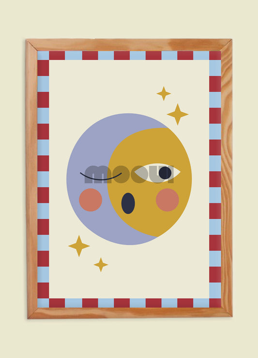 Pôster Infantil - Moon & Sun