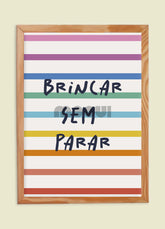 Pôster Infantil - Brincar Sem Parar