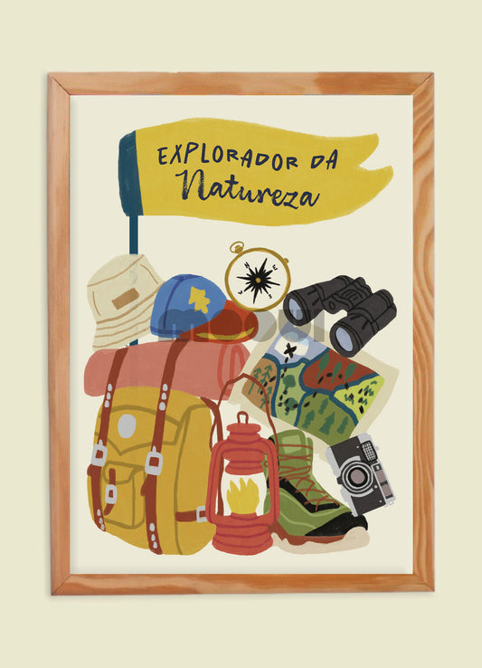 Pôster Infantil - Explorador