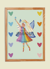 Pôster Infantil - Fada Arco Iris
