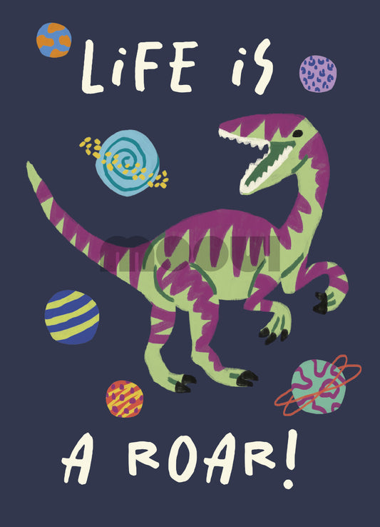 Pôster Infantil - Life is a Roar