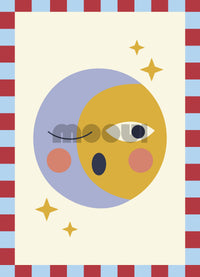 Pôster Infantil - Moon & Sun