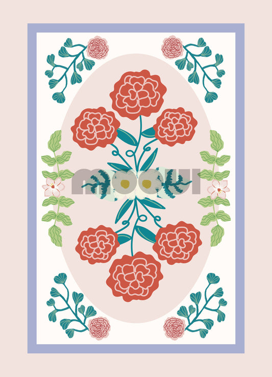 Pôster Infantil - Ornamento Floral