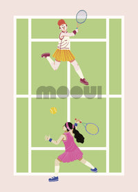 Pôster Infantil - Partida De Tenis