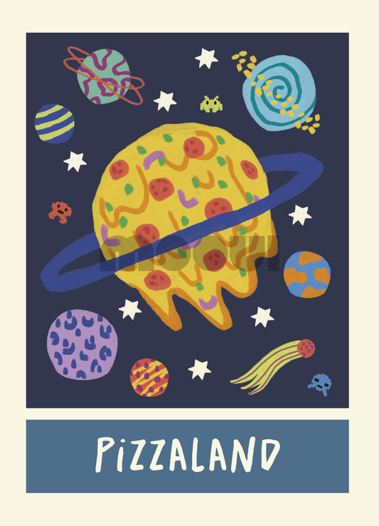 Pôster Infantil - Pizzaland