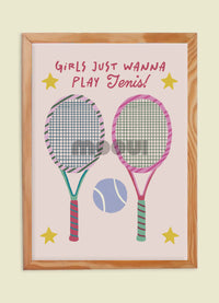 Pôster Infantil - Play Tenis