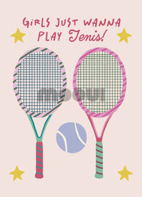 Pôster Infantil - Play Tenis