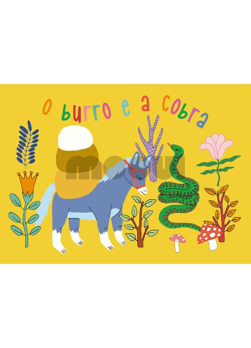 Pôster Infantil - O Burro e a Cobra