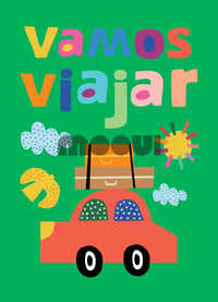 Pôster Infantil - Vamos Viajar