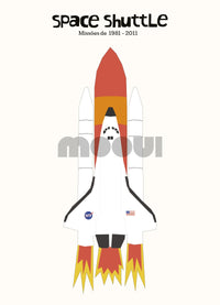 Pôster Infantil - Space Shuttle