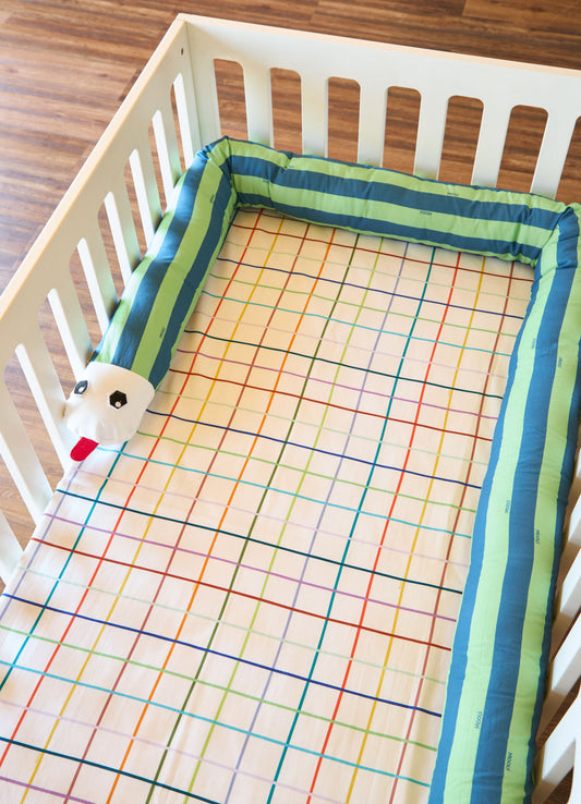 Protetor de Berço Minhocão - Listrado Pantanal