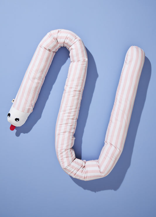 Protetor de Berço Minhocão - Listrado Pétalas