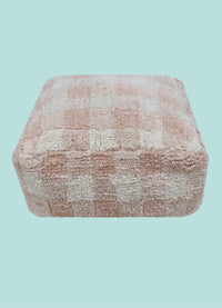 Pufe Lorena Canals - Vichy Rosa 40 x 40 x 20 cm