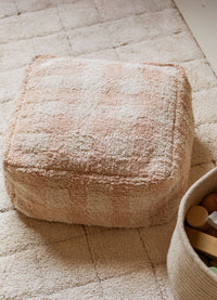Pufe Lorena Canals - Vichy Rosa 40 x 40 x 20 cm