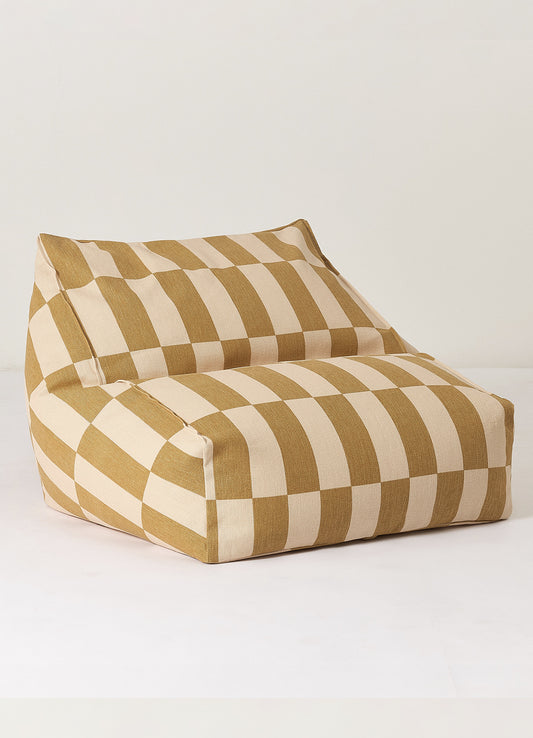 Pufe Nobodinoz Vibes Beanbag - Areia e Mostarda