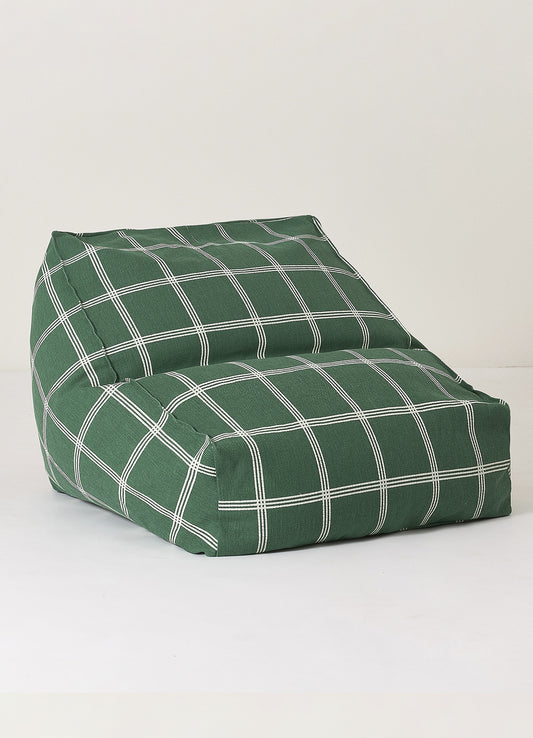 Pufe Nobodinoz Vibes Beanbag - Verde e Branco