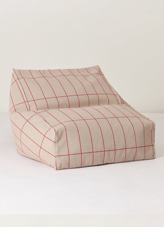 Pufe Nobodinoz Vibes Beanbag - Vermelho e Rosa