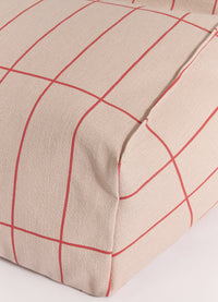 Pufe Nobodinoz Vibes Beanbag - Vermelho e Rosa