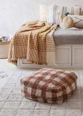 Pufe Lorena Canals - Vichy Caramelo 40 x 40 x 20 cm