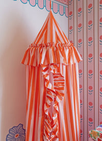 Papel de Parede Infantil - Listrado Roseira