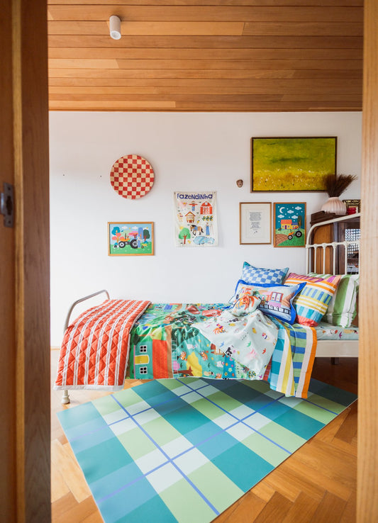 Tapete Playmat - Xadrez Gramado