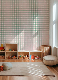 Papel de Parede Infantil - Grid Estrela Cadente