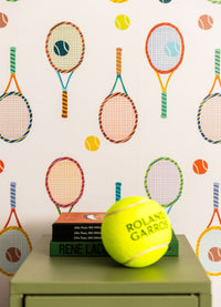 Papel de Parede Infantil - Partida De Tenis