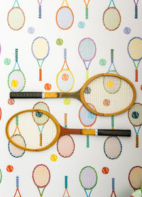 Papel de Parede Infantil - Partida De Tenis