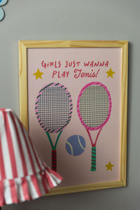 Pôster Infantil - Play Tenis