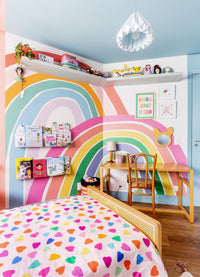 Papel de Parede Infantil Além do Arco-íris - Painel