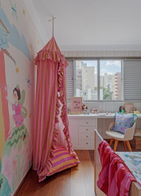 Tenda Infantil com Babado - Listrado Flor de Cacau