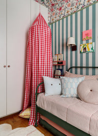 Tenda Infantil - Xadrez Carmin