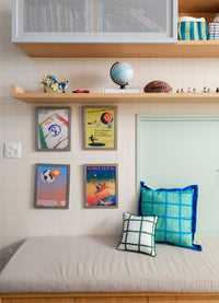 Almofada Infantil - Grid Ondinhas Verde