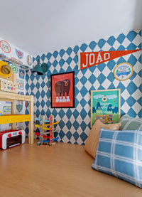 Papel de Parede infantil - Pipa Azul Petróleo