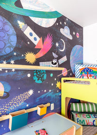 Papel de Parede Infantil Viagem ao Espaço - Painel