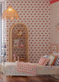 Papel de Parede Infantil - Flores Carmim