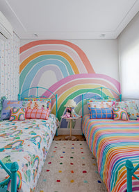 Papel de Parede Infantil Além do Arco-íris - Painel