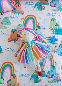 Boneca de Pano - Fada do Arco-íris Pri de Pano