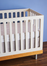 Saia Cama Infantil Linho - Cinza