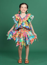 Saia Infantil de Festa Junina - Retalhos Juninos