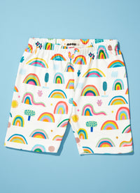 Shorts Infantil - Arco-íris Fantástico