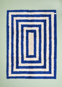 Tapete Lorena Canals + MOOUI - Eclipse Azul 1,10 x 1,50m