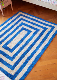 Tapete Lorena Canals + MOOUI - Eclipse Azul 1,10 x 1,50m