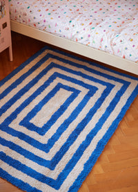 Tapete Lorena Canals + MOOUI - Eclipse Azul 1,10 x 1,50m