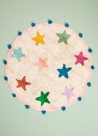 Tapete Lorena Canals + MOOUI - Estrelas Bubbly Redondo 1,2m