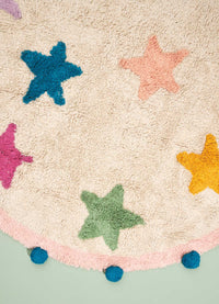 Tapete Lorena Canals + MOOUI - Estrelas Bubbly Redondo 1,2m